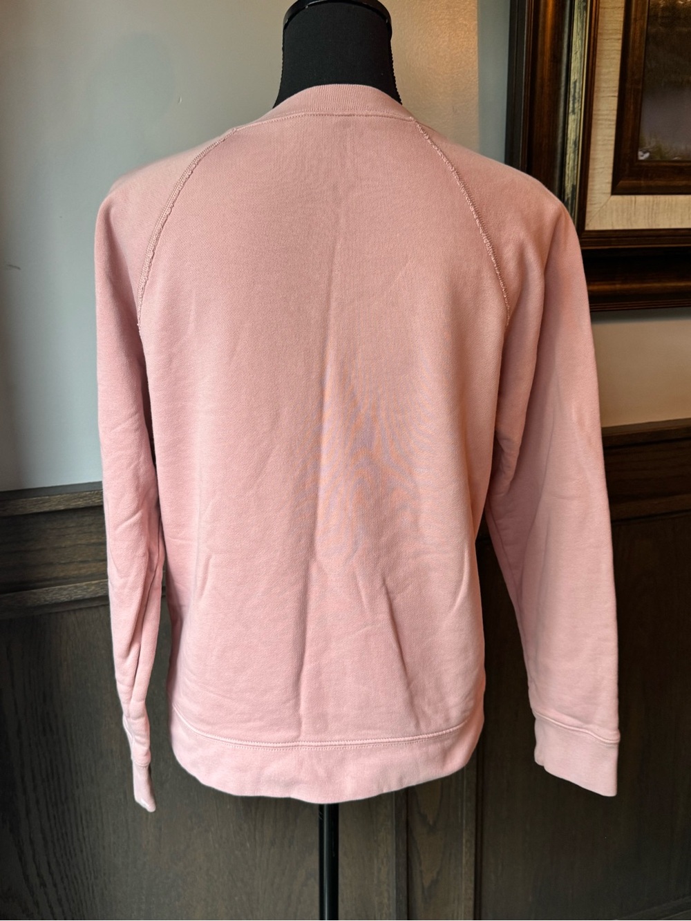 J. Crew Pink "Love" Graphic Crew Neck Sweatshirt Medium EUC - Picture 4 of 7
